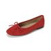 Giant Soft French Flat-soled Single Shoes Women's Bow Ballet Shallow Mouth Soft-soled Beanie Shoes_vogvips.com