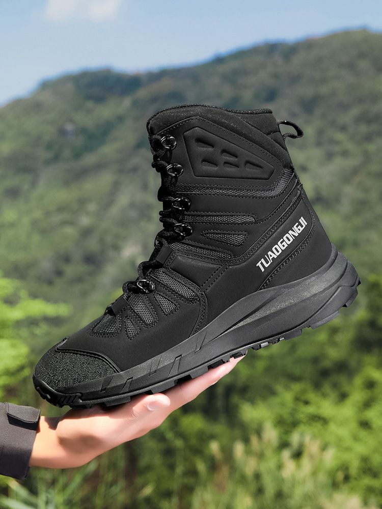 Outdoor Hiking Wear-resistant Training Combat Boots Men's Military Boots Hiking Shoes_vogvips.com