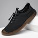 Spring Cowhide Sole Slip On Men's Shoes Soft Sole Soft Surface Casual Shoes Lace Up Leather Shoes Dad Shoes Toe Shoes_vogvips.com