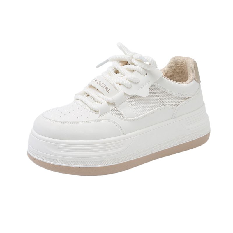 Little White Shoes Women's Platform Female Students' Leisure Sports Versatile Board Shoes Street Shooting_vogvips.com