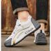 Men's Shoes Lightweight Breathable Mesh Casual Sneakers With Thick Sole For Summer, Comfortable Round-Toe Walking Shoes_vogvips.com