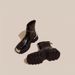 Womens Shoes High-quality Zippered Womens Boots Autumn Round Toe Solid Short Bucket Middle Heel Waterproof British Boots Square-toed Chelsea Boots_vogvips.com