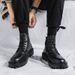 Internet Popular Martin Boots Men's High-top Trendy Spring and Autumn British Style Retro Mid-top Leather Shoes_vogvips.com