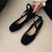 In-Stock Fashionable Pink Ballet Flats For Women, Summer Soft-Soled Mary Jane Shoes To Match Skirts_vogvips.com