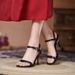 2022 Nw Opn-To High Hls For Womn, Thin Hl, Small Siz, On-Strap Simpl Sandals, Vrsatil Fashionabl Larg_vogvips.com