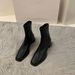 High-heeled Square-toed Short Boots 2025 New Spring And Autumn Single Boots Martin Boots_vogvips.com
