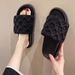 Women's Velcro Slippers For Summer Outdoor Wear, Versatile Fashionable, Embossed, Light Luxury, European And American_vogvips.com