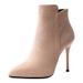 Z For Women Spring And Single 2024 New Sexy Thin Heel Pointed Toe Slim Bare Short Boots High Heels Autumn_vogvips.com