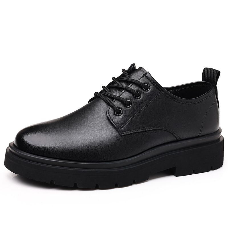 European Warm Series 2025 New Business Casual Men's Autumn Winter Breathable Soft Sole Comfortable Loafers Formal Leather Shoes_vogvips.com