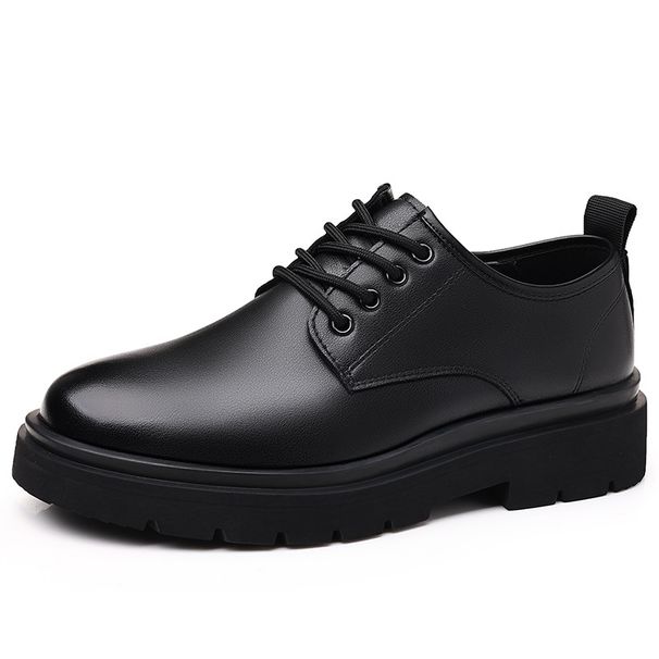 European Warm Series 2025 New Business Casual Men's Autumn Winter Breathable Soft Sole Comfortable Loafers Formal Leather Shoes_vogvips.com