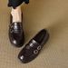 In Stock 6103 Soft Ather Women's Shoes, New Spring And Autumn Black British Loafers, French Retro Sty, Ultra-soft_vogvips.com