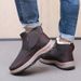 Winter Men's Pure Wool Cotton Shoes With Thick Fur And Plush, Integrated Anti Slip Snow Boots For Middle-aged And Elderly People_vogvips.com