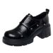 Drop-shipping Soft Leather Retro Thick-soled Women's Casual Loafers, Platform For Petite Women, Ladies' Single Shoes_vogvips.com