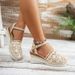 and Plus-size Wedge For Women, Summer New Model, Closed-toe Woven Hollow Design_vogvips.com
