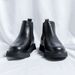European Warm Series 2025 Spring New Slip-On British Style Mid-Top Thick-Soled Men's Black Round-Toe Martin Boots 86270-Y Wholesale_vogvips.com