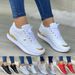 SHLIANG Women's Mesh Sneakers Patchwork Lace Up Flat For Women Lightweight Female Shoes Classic Versatile Zapatillas De_vogvips.com