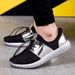 Spring/Summer Women's Versatile Breathable Casual Sports Mesh Couple Durable Sequin Hollow Tourism Shoes_vogvips.com