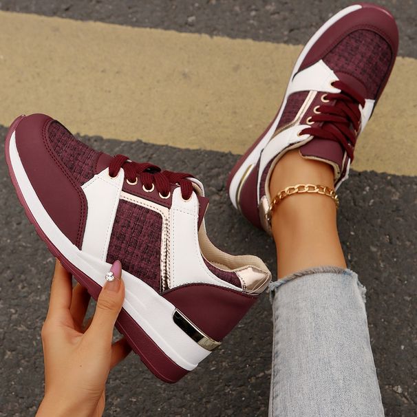 Women's Large Size Fashion Sports Shoes For Women New Thick Bottom Outer Wear Shallow Mouth Casual Shoes Size 43_vogvips.com