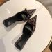 Chuyuji Satin Leopard Print Closed-Toe Sandals For Women 2026 New Model Bowknot Comfortable Lazy Mule Slips_vogvips.com