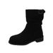 2026 Chunky Heel Retro Mid-Calf For Women New Autumn Winter Super Popular Round Toe Slip-On Short Casual Martin Boots_vogvips.com