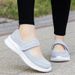 Low Cut Thick Soled With Hollow Buckle Spring And Summer 2025, Casual Plus Size Mesh Shoes For The Elderly E49_vogvips.com