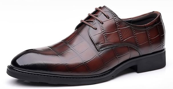XC5889 Cow Leather Men's Dress Shoes, Choose Size And Tell Seller_vogvips.com