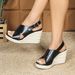 Women's Summer Wedge Sandals With Buckle Thick Sole Straw And Rope Bottom Fashionable Footwear For Ladies_vogvips.com