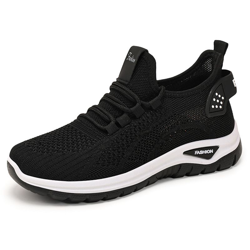 Women's Large Size Women's Shoes Fly-woven Breathable Sports Shoes Casual Shoes Single Shoes Mesh Shoes_vogvips.com