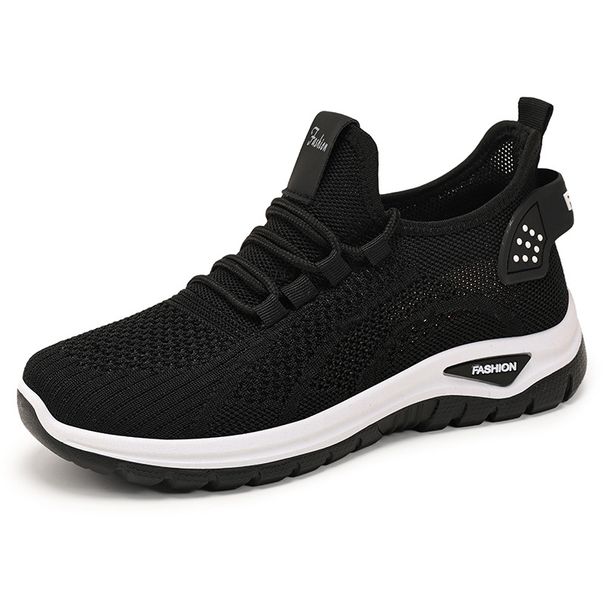 Women's Large Size Women's Shoes Fly-woven Breathable Sports Shoes Casual Shoes Single Shoes Mesh Shoes_vogvips.com