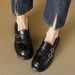 In Stock 6103 Soft Ather Women's Shoes, New Spring And Autumn Black British Loafers, French Retro Sty, Ultra-soft_vogvips.com