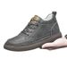 Mid-Top Breathable Sneakers White For Men Teens Youth 6cm 8cm Height Increasing Sports Casual Comfortable Platform Shoes Lace Up_vogvips.com