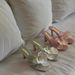 Fashion Travel Beach Shoes Europe And The United States 2024 New Flowers Decorated Clip Toes High-heeled Sandals Slippers Female Summer External Wear_vogvips.com