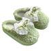 Korean Women, Ins Fairy Style With Bowknot, Plush Winter, Indoor Non-Slip Home Cotton Slippers For Students_vogvips.com