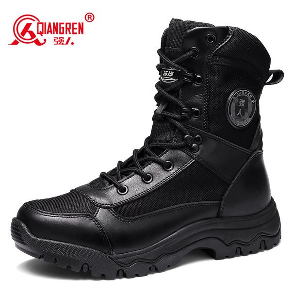 European Warm Series Jihua 3515 Strongman Men's Outdoor Work Puncture-Resistant Tactical Spring And Autumn New High-Top Boots Men_vogvips.com