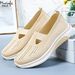 Spring New - Breathable Anti Slip Soft Soled Comfortable One Step Flat Casual Walking Women's Shoes_vogvips.com