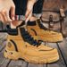 European Warm Series High-top Martin Autumn New Breathable Work Shoes Men's Versatile British Style Thick-soled Short Boots_vogvips.com