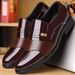 Shake the sound with the new men's formal leather shoes business casual fashion simple pedal lazy shoes a generation of hair_vogvips.com