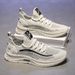 Breathable Knit Men's Casual Sneakers With Anti-Slip Soft Sole Lightweight Mesh Summer Shoes For Walking Comfort Mesh Thin Casual Shoes_vogvips.com