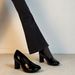 Retro Mary Jane Shoes For Women Early Spring Niche Design Duck Feet Square Toe Mid Heel Chunky Heel High Heels_vogvips.com
