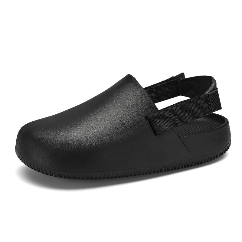 Summers Clogs Men Flat Mules Beach Sandals Quick Drying Water Shoes Work Casual Garden Lightweight Slippers_vogvips.com