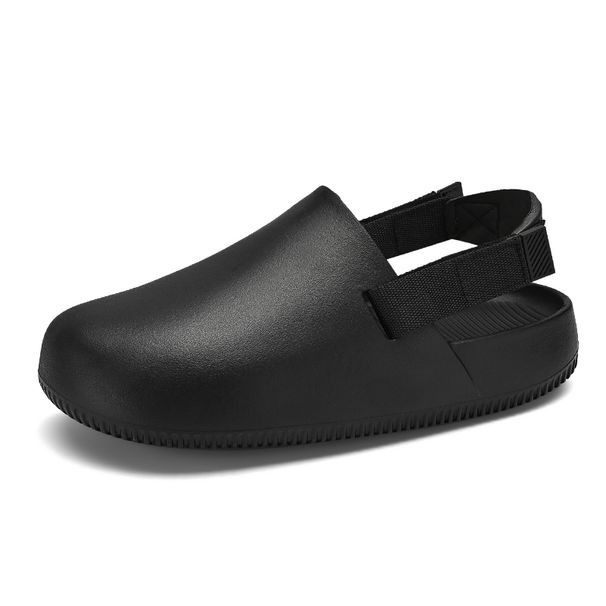 Summers Clogs Men Flat Mules Beach Sandals Quick Drying Water Shoes Work Casual Garden Lightweight Slippers_vogvips.com
