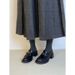 Coarse Heel Commuting Platform Camellia Loafers Women's Single Shoes And Small Leather Shoes_vogvips.com