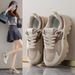 Dad's For Women New Autumn Korean Version Versatile Women's Thick Sole Height Increasing Breathable Sports Mesh_vogvips.com