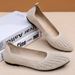 Women's Casual Shoes Women's Shoes Soft-soled Feet Single Shoes Fly-woven Breathable Single Shoes Pointed Mother Shoes_vogvips.com