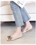 Women's Summer Bowknot Flats, Flat Square-Toed Shallow Slip-On Loafers, Elegant Gentle Shoes For Spring And Autumn_vogvips.com