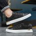 Popular Cross-Border New Genuine Leather Versatile Sneakers For Spring And Summer, Men's Black White Shoes,_vogvips.com