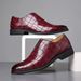 Unbeatable Quality Stone Patterned Casual Leather Fashionable Plus Size Breathable Sleeve For Men, Black Shoes_vogvips.com