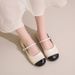 Square Toe, Shallow Mouth, Versatile Flat Bottomed Silver Mary Jane Single For Women 2025 New Summer French Style Dress,_vogvips.com