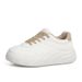 New Thick Soled White For Women, Versatile Height Increasing Casual Board Shoes, Korean Version Student Flat_vogvips.com