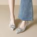 Pointed Single Shoes Women's Shallow Mouth Rhinestone High Heels Are Not Tired Of Feet Temperament Thin Heel Crystal Wedding Shoes_vogvips.com
